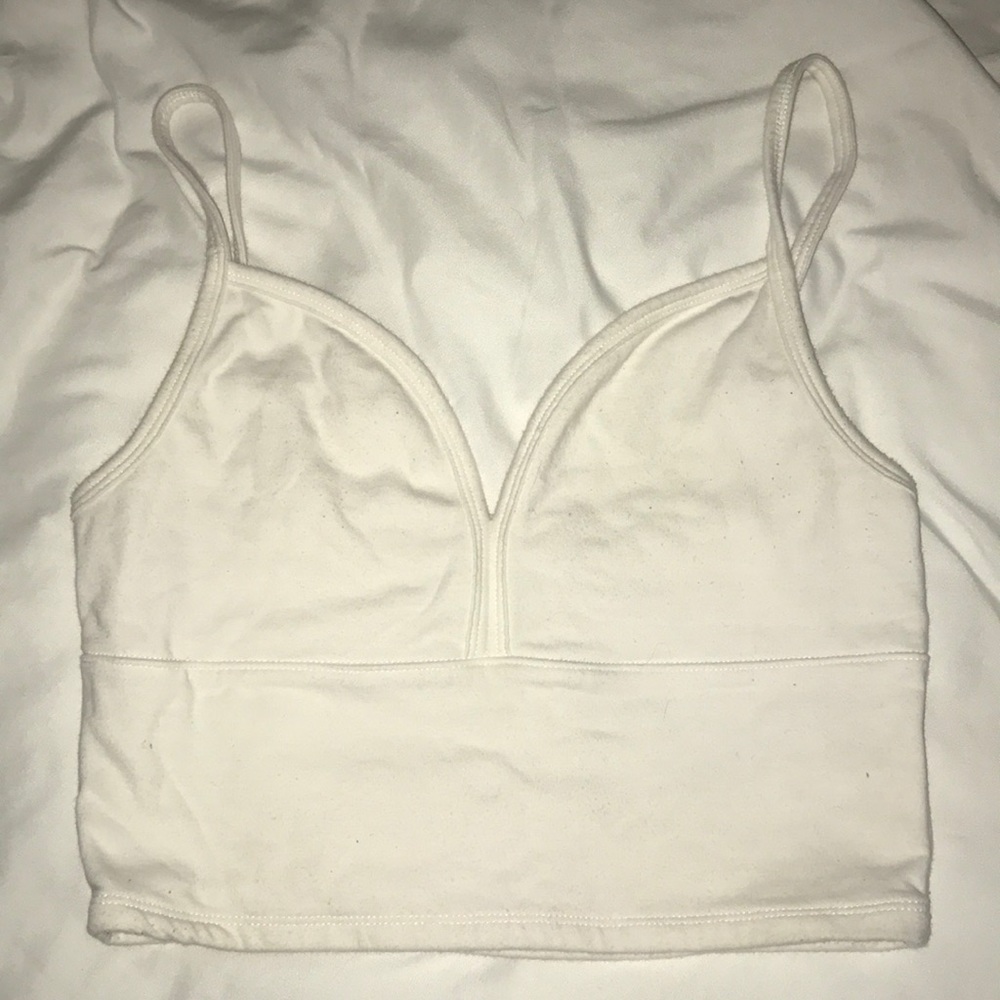 White crop top